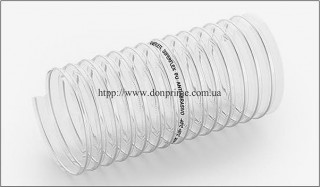 Конструкция гофрированного полиуретанового шланга - сжатое состояние, армированный полиуретановый шланг